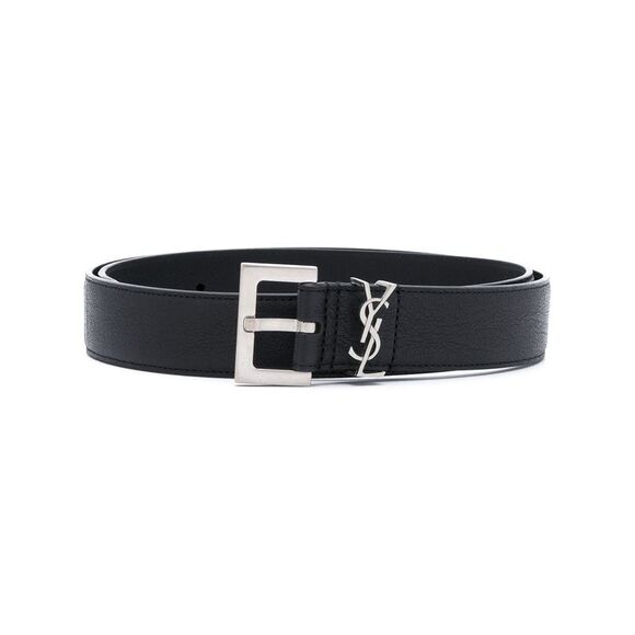 Saint Laurent Men Cintura Cassandre Fibbia Quadrata